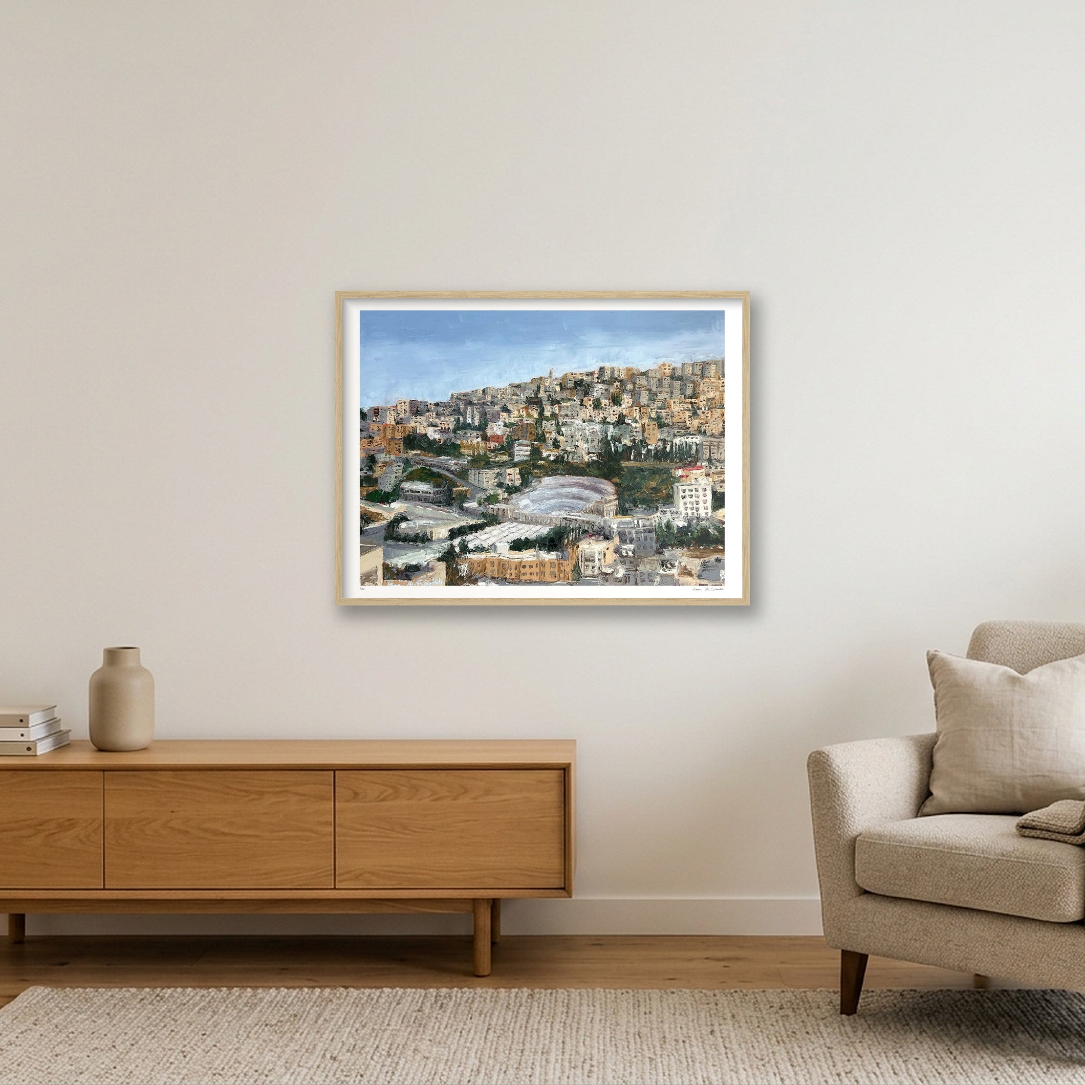 The Roman Theater, Jordan  — 80×60cm, 31×24" Oak Frame