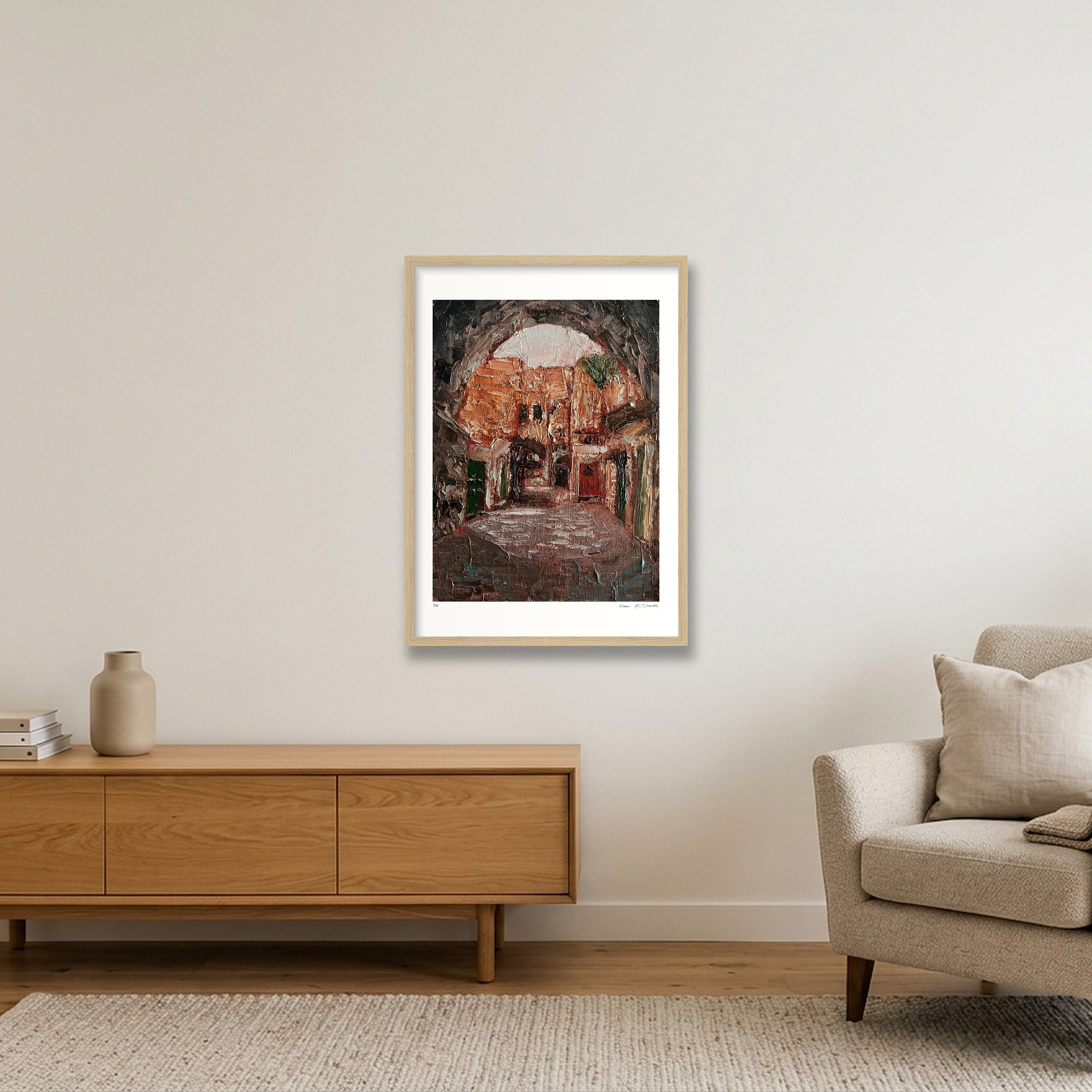 Al Khaleel 03, Palestine — 42×59cm, 17×23" Oak Frame